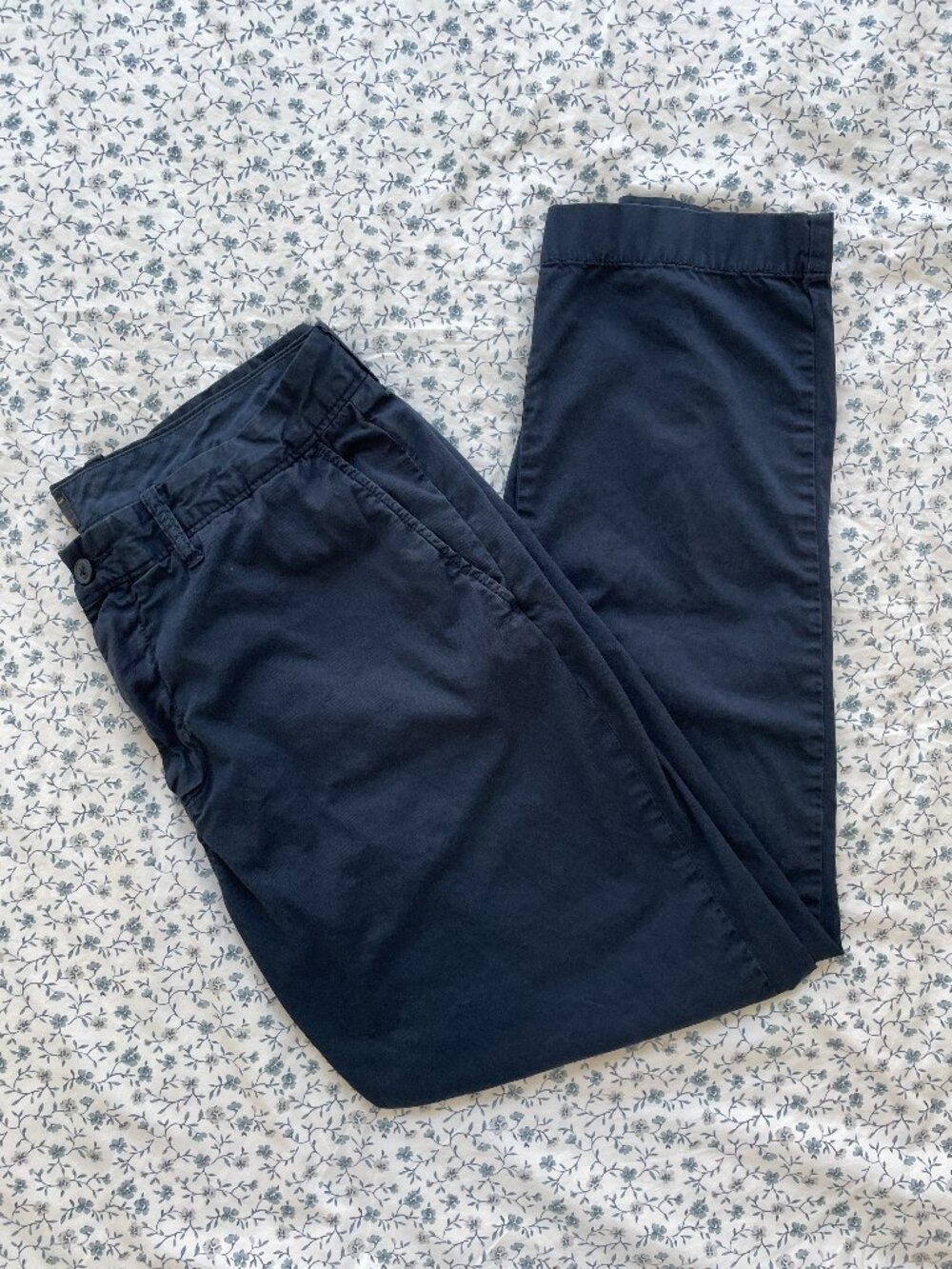 J.Crew Lightweight Stretch Chinos - 33/30 - Navy Blue